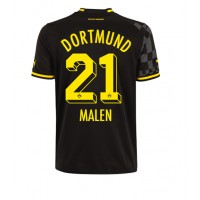 Fotbalové Dres Borussia Dortmund Donyell Malen #21 Venkovní 2022-23 Krátký Rukáv